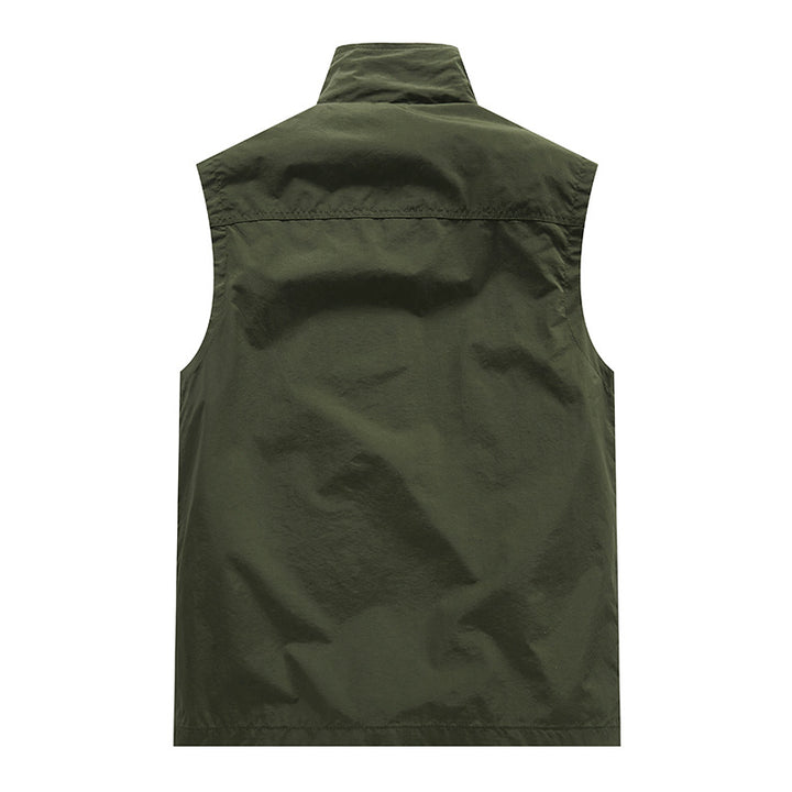 Herren  leichtes winddichtes Outdoor-Steppweste mit Reißverschluss und atmungsaktivem Meshfutter Nord Taschen