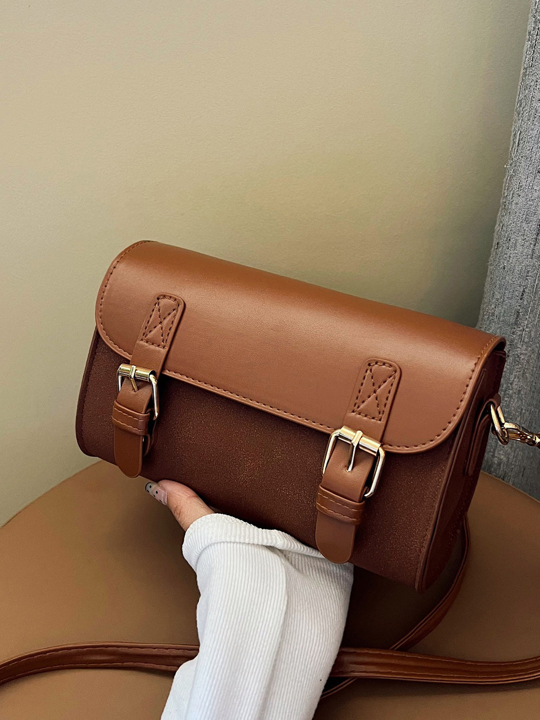 Damen hochwertige Umhängetasche mit verstellbarem Schulterriemen Nord Taschen