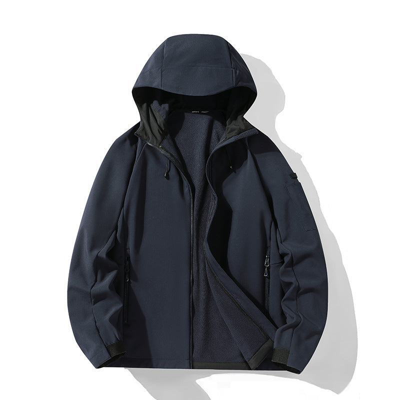 Damen Softshelljacke mit Kapuze und Fleece-Innenfutter, winddicht wasserabweisend Nord Taschen