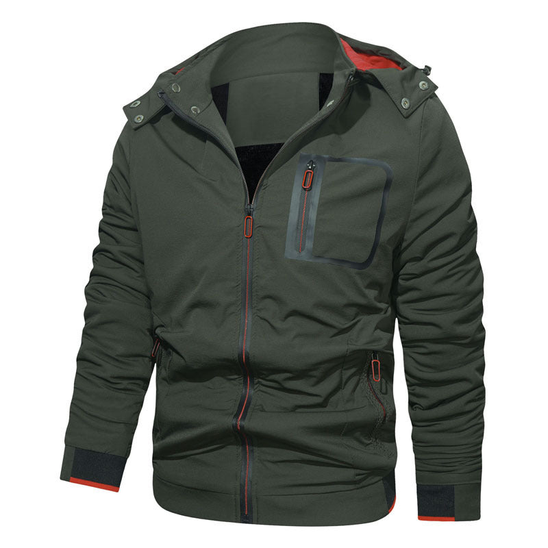 Herren Softshell-Hoodiejacke mit wasserdichten Reißverschlusstaschen und fleecegefüttertem Kragen Nord Taschen