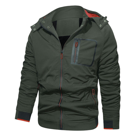 Herren Softshell-Hoodiejacke mit wasserdichten Reißverschlusstaschen und fleecegefüttertem Kragen Nord Taschen