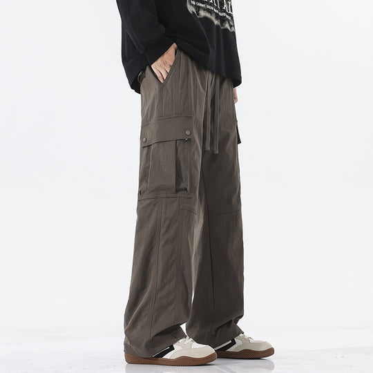 Herren Oversize-Cargohose im Utility-Stil mit Tunnelzugbund und großen Klappentaschen Nord Taschen