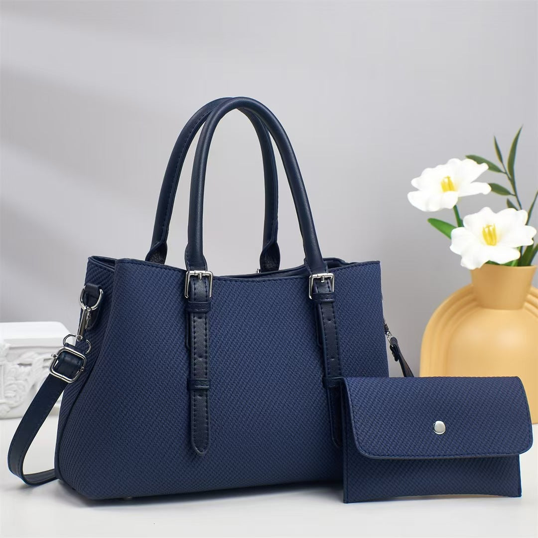 Damen stilvolle Handtasche mit abnehmbarer Clutch Nord Taschen