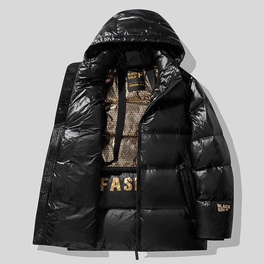 Unisex Glänzender Steppparka mit metallic‑Innenfutter und Tragegurten Nord Taschen