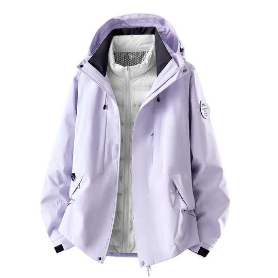 Damen Multifunktionale Outdoorjacke mit herausnehmbarer Stepp-Innenjacke Nord Taschen