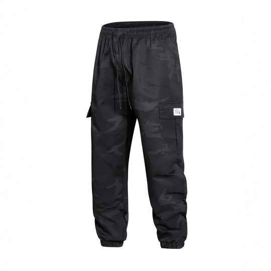 Herren Cargohose im Joggerstil mit Camouflage, Tunnelzugbund & elastischen Knöchelbündchen Nord Taschen