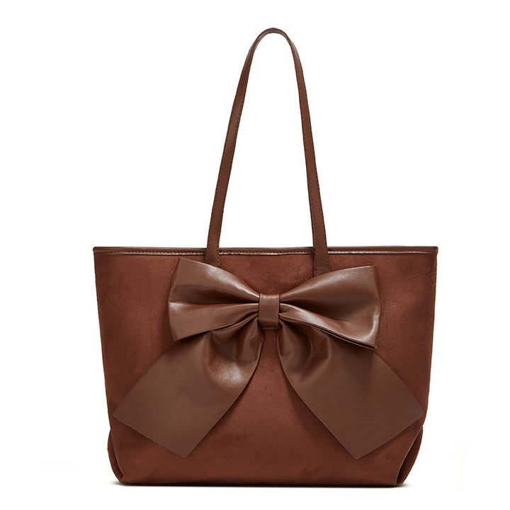 Damen Tote-Tasche mit eleganter Schleife und geräumigem Innenfach Nord Taschen