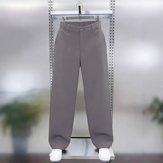 Herren Weite Twillhose mit hohem Bund, elastischem Rückenbund und geradem Bein Nord Taschen