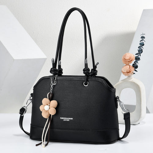 Damen modische Handtasche mit abnehmbaren Blumenanhänger Nord Taschen