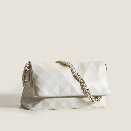 Damen Clutch-Tasche mit elegantem Faltendesign und luxuriösem Kettenriemen Nord Taschen