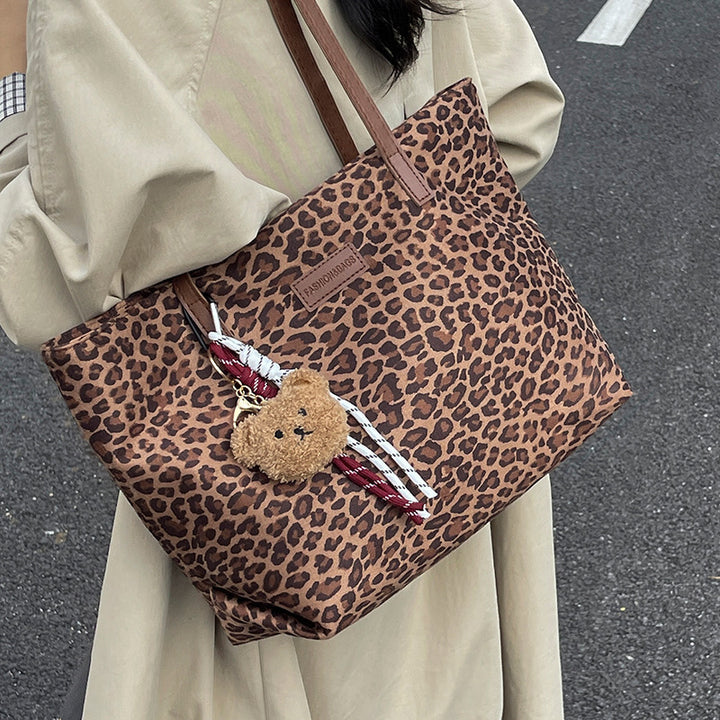 Damen modische Tragetasche mit elegantem Leopardenmuster Nord Taschen