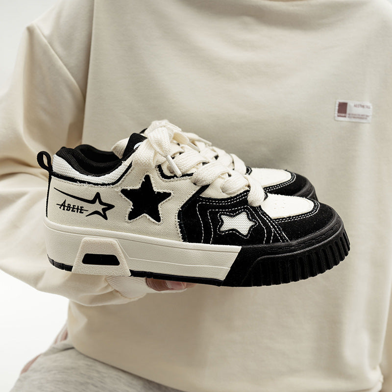 Damen Sneakers mit stilvollem Sternenmuster und bequemer Sohle Nord Taschen