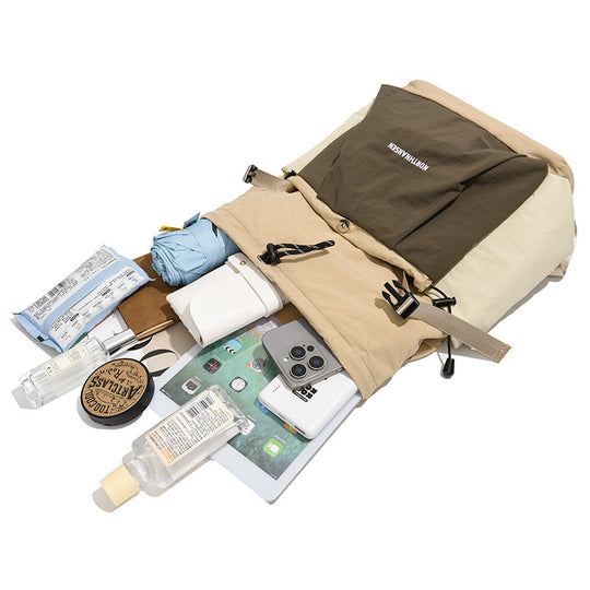 Damen Urbaner Rucksack mit praktischen Seitentaschen und verstellbarem Kordelzug Nord Taschen