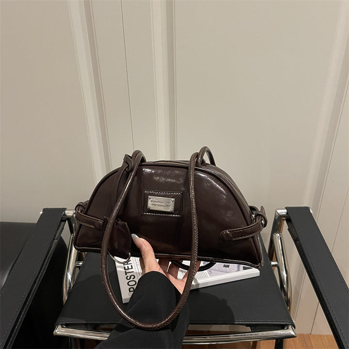 Damen elegante Handtasche mit modischem Reißverschluss Nord Taschen