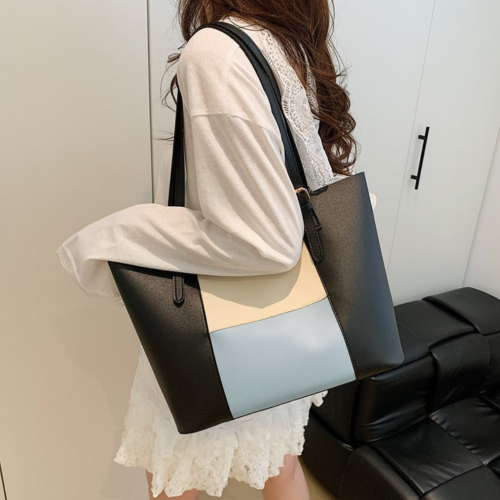 Damen geräumige Tote-Bag mit eleganten Farbblockdetails Nord Taschen