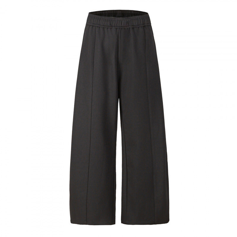 Damen Elegante Culotte-Hose mit weitem Bein, Bügelfalte und elastischem Komfortbund Nord Taschen