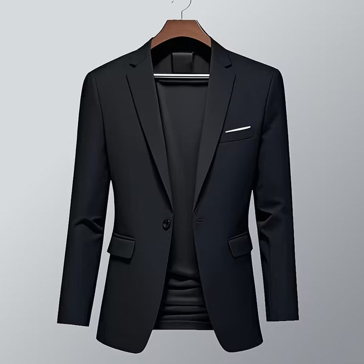 Herren taillierter Business-Sakko mit Stretchkomfort und modernem Revers Nord Taschen