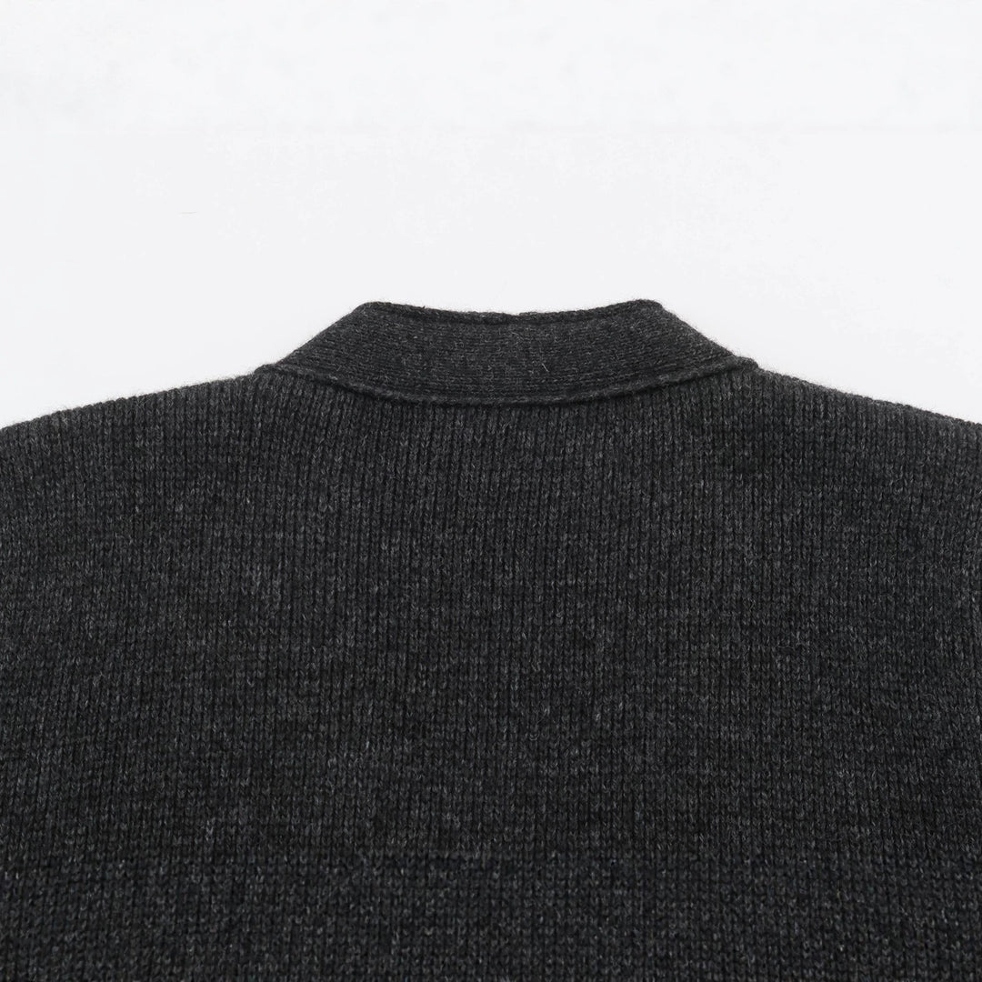 Damen Strickjacke mit Reißverschluss und Peplum-Schnitt Nord Taschen