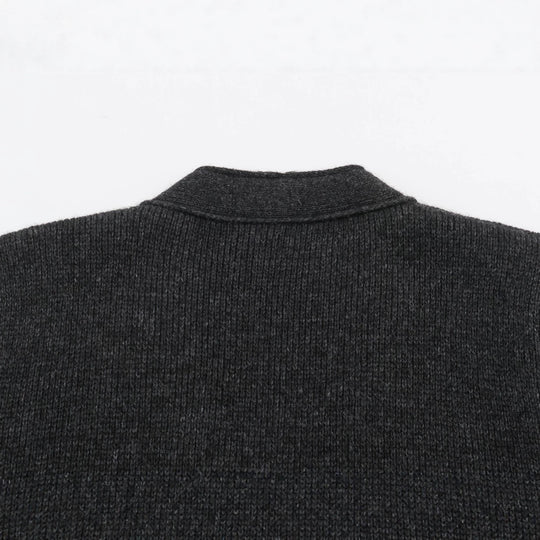 Damen Strickjacke mit Reißverschluss und Peplum-Schnitt Nord Taschen