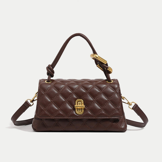 Damen Handtasche mit abnehmbarem Schulterriemen und elegantem Kettenverschluss Nord Taschen