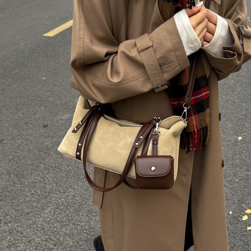Damen praktische Schultertasche mit abnehmbarem Kosmetiktäschchen Nord Taschen