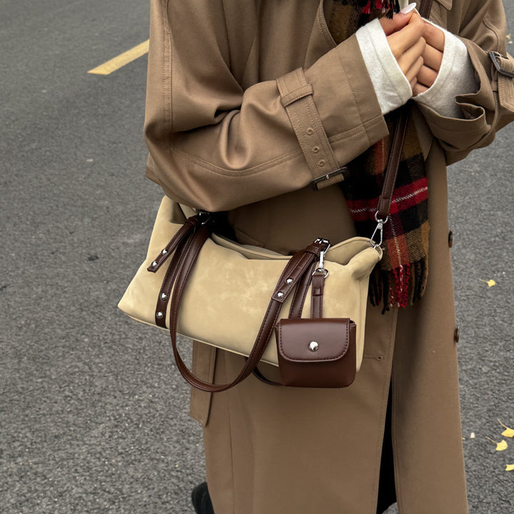Damen praktische Schultertasche mit abnehmbarem Kosmetiktäschchen Nord Taschen