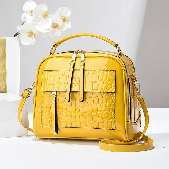 Damen elegante Umhängetasche im modernen Krokodil-Look Nord Taschen