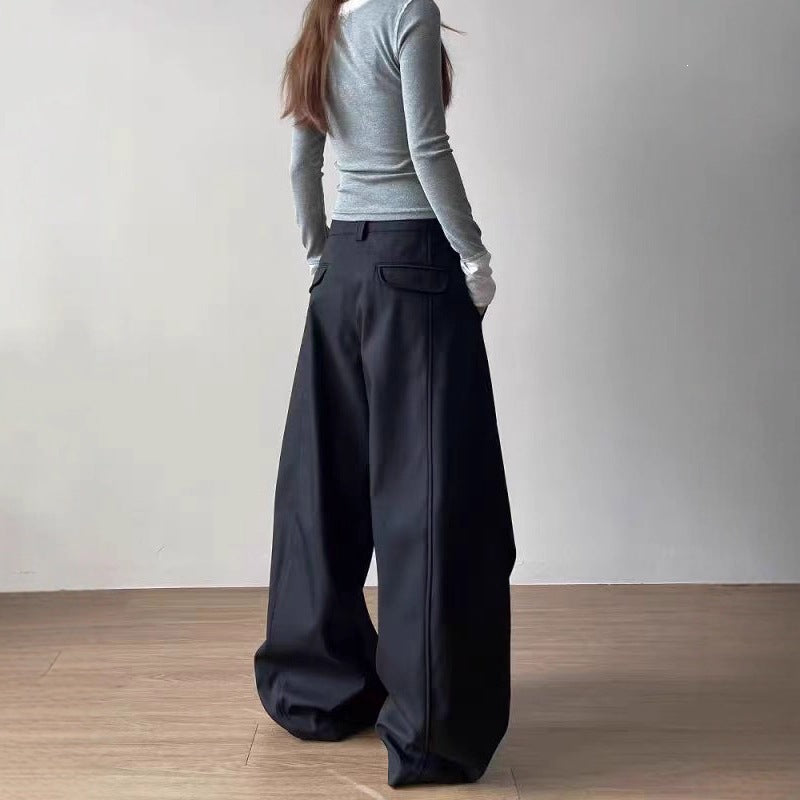 Damen Übergroße Stoffhose Nord Taschen