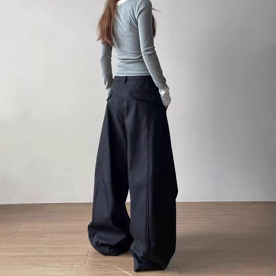 Damen Übergroße Stoffhose Nord Taschen