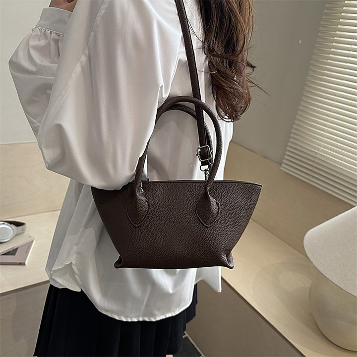 Damen Handtasche mit strukturiertem Kunstleder und abnehmbarem Schulterriemen Nord Taschen