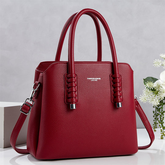 Damen Handtasche mit strukturiertem Kunstleder und abnehmbarem Schulterriemen Nord Taschen