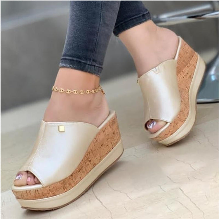 Damen Komfortable Keilschuhe mit elegantem Design und hochwertiger Korksohle