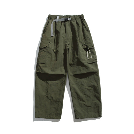 Herren Cargo-Hose im Utility‑Stil mit elastischem Bund und integriertem Gurt Nord Taschen