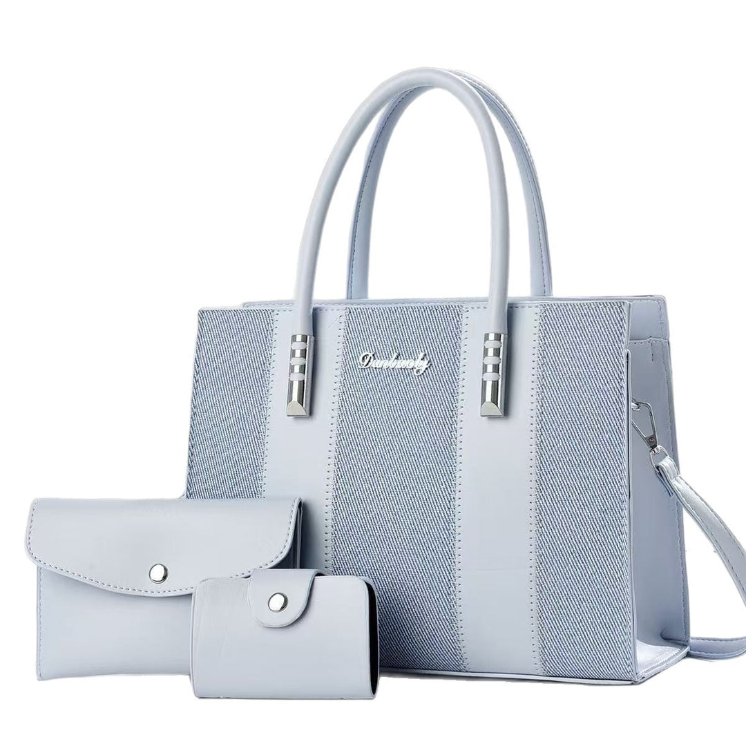 Damen elegante Shopper-Handtasche mit abnehmbaren Geldbörsen Nord Taschen