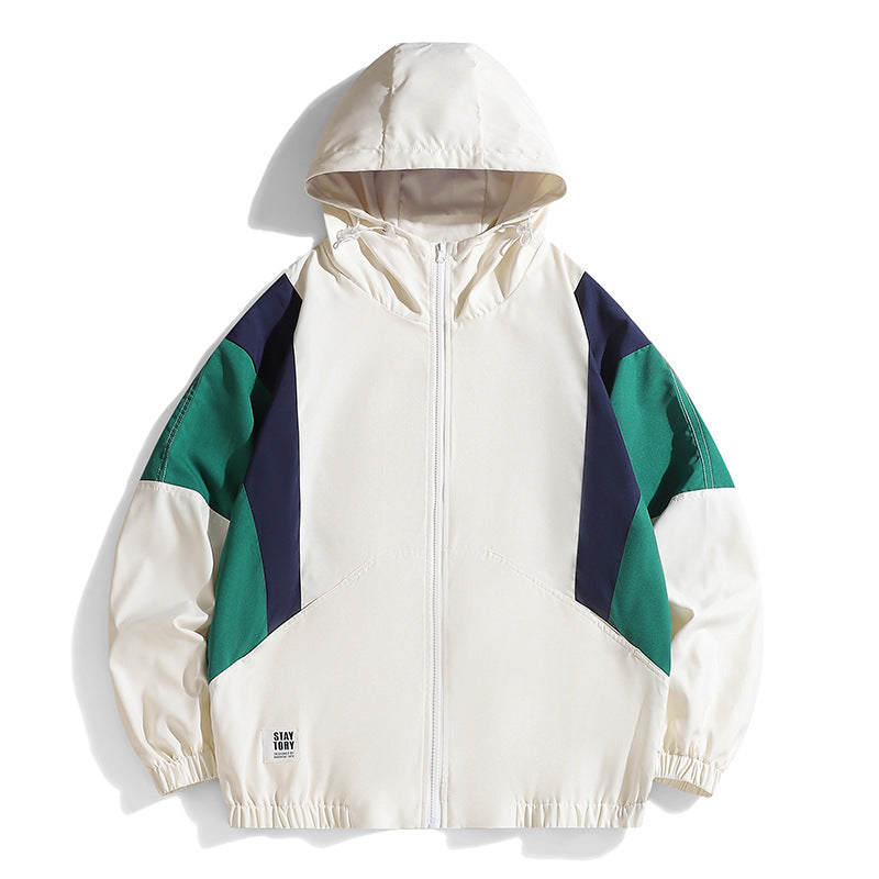 Herren Sportliche Übergangsjacke mit Kapuze und kontrastierenden Einsätzen Nord Taschen