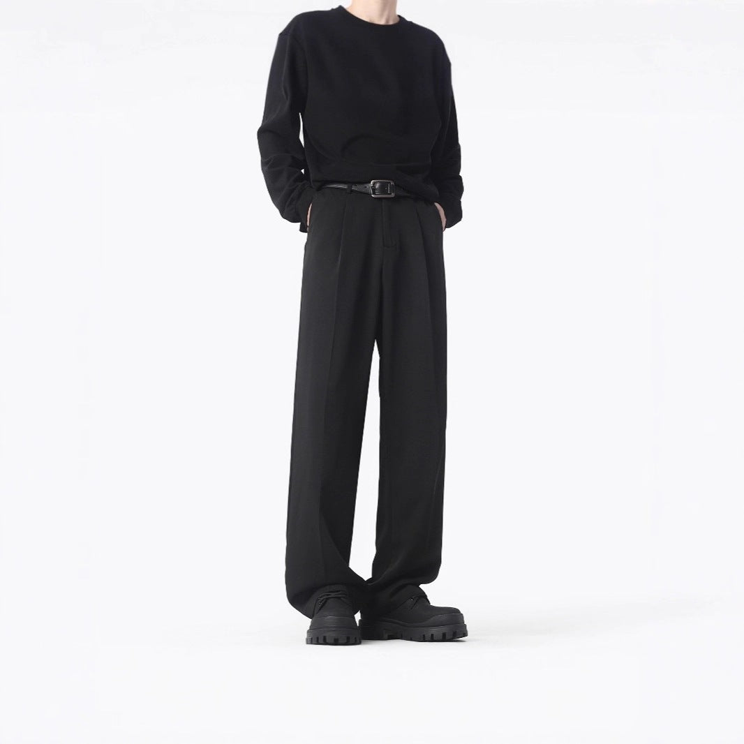 Damen Elegante und bequeme weit geschnittene Stoffhose Nord Taschen