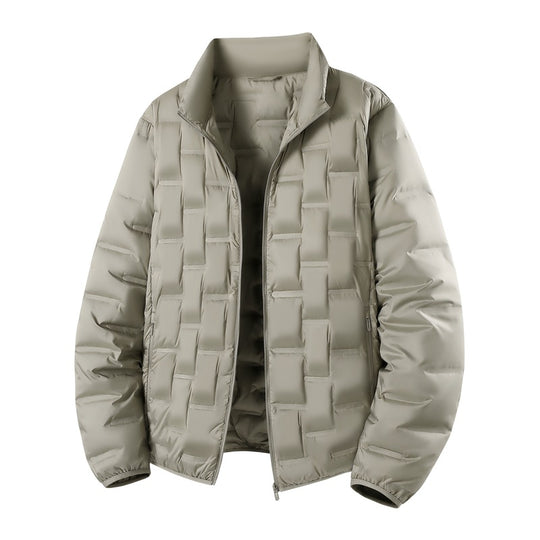 Herren Ultraleichte gesteppte Isolationsjacke mit Stehkragen und minimalistischem Design Nord Taschen