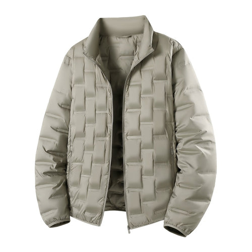 Herren Ultraleichte gesteppte Isolationsjacke mit Stehkragen und minimalistischem Design Nord Taschen