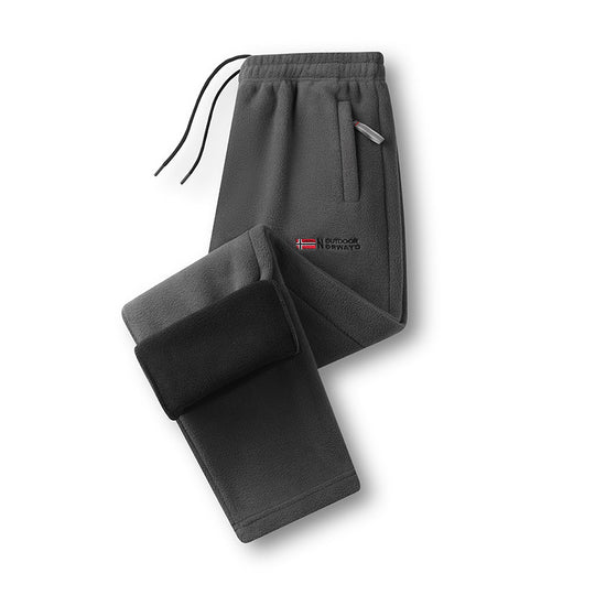 Damen Fleece-Thermohose mit elastischem Bund, Reißverschlusstaschen und weichem Innenfutter Nord Taschen