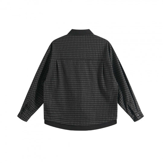 Unisex Boxy-Overshirt mit integriertem Hemdfront, V-Ausschnitt und kastiger Silhouette Nord Taschen