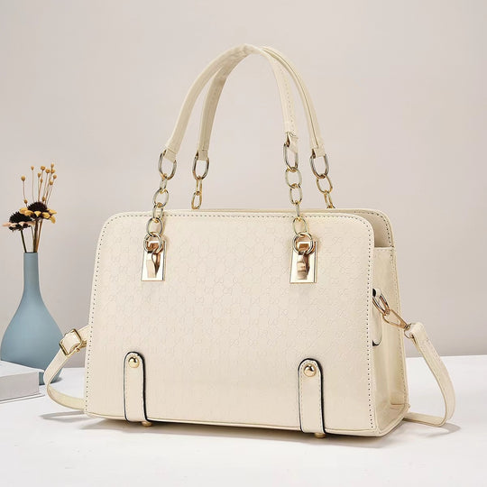 Damen elegante Umhängetasche mit modischem Glanz und goldenen Akzenten Nord Taschen