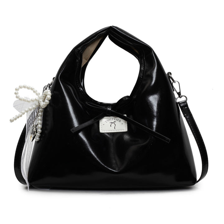 Damen modische Handtasche mit einzigartigem Perlenanhänger Nord Taschen