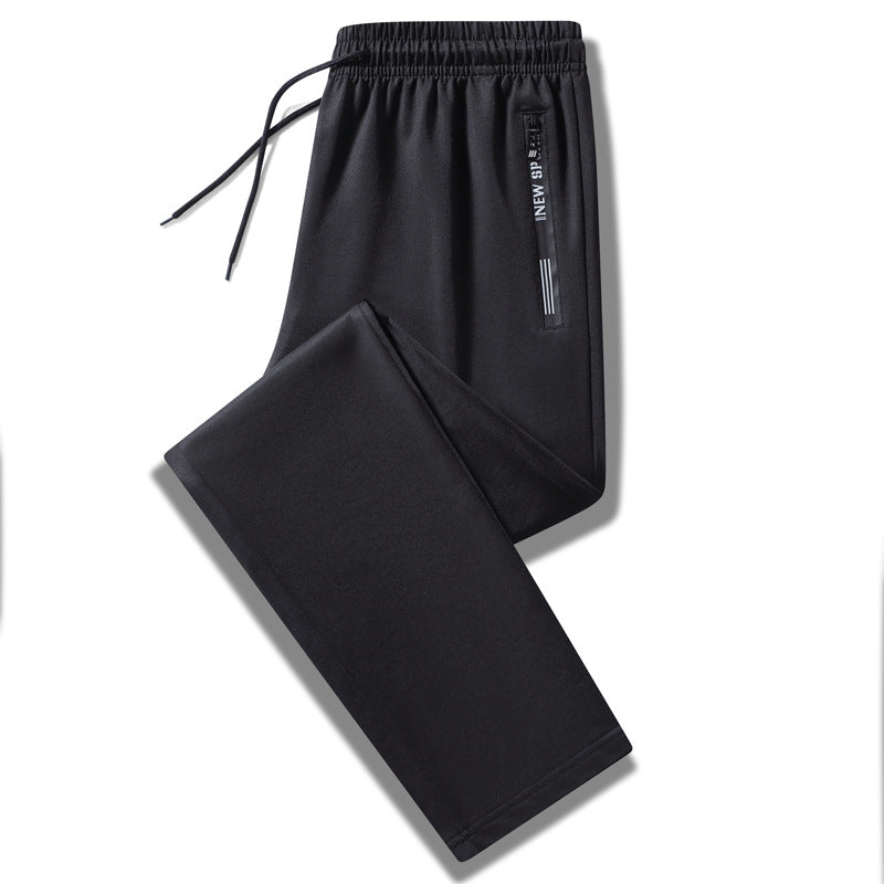Herren Sportliche Trainingshose mit elastischem Tunnelzugbund, Reißverschlusstasche und glattem Performance‑Material Nord Taschen