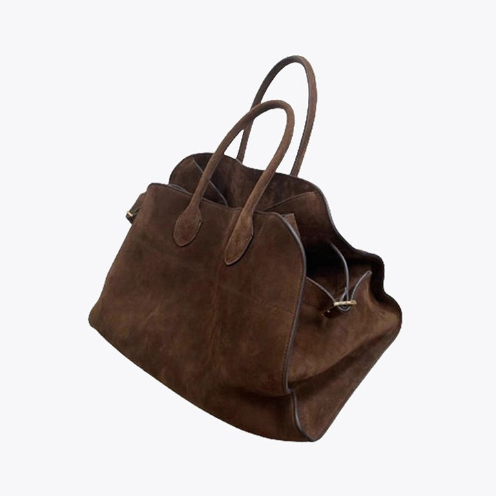 Damen Tasche mit weichem Veloursleder und verstellbarem Schultergurt Nord Taschen