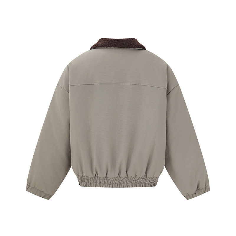 Unisex Kurzblouson-Bomberjacke im Boxy-Cut mit Teddykragen Nord Taschen