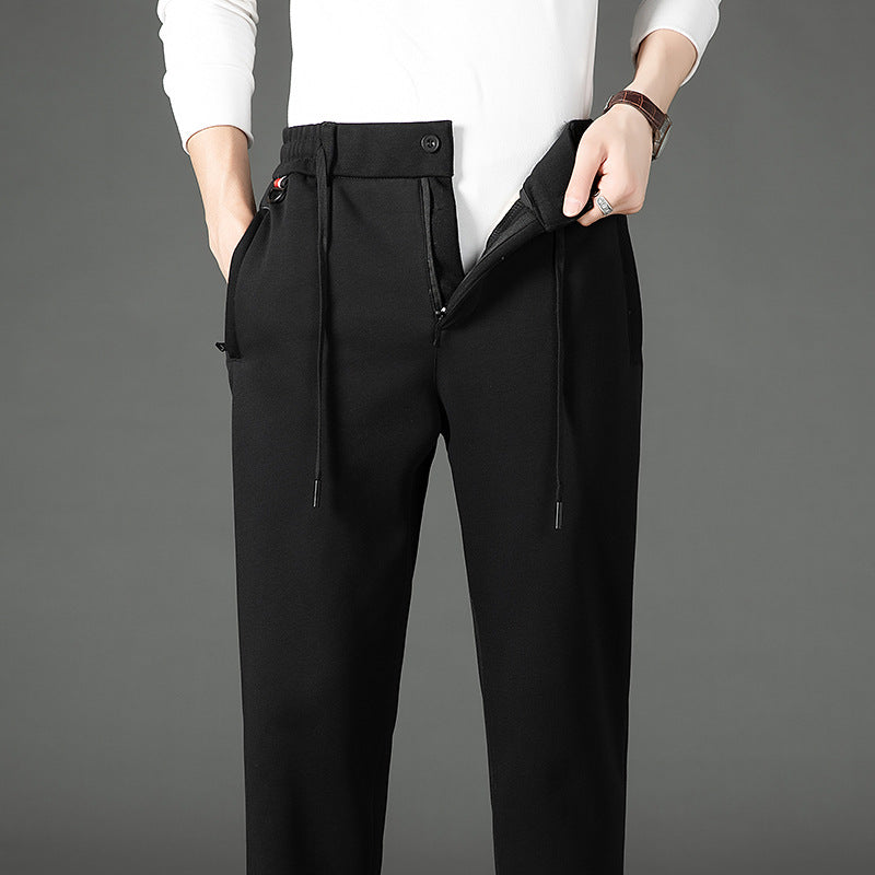 Herren Thermo-Jogginghose mit Teddyfutter, elastischem Bund und Reißverschlusstaschen Nord Taschen