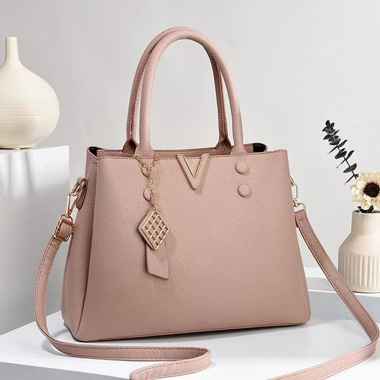 Damen elegante Handtasche mit strukturiertem Design und abnehmbaren Schulterriemen Nord Taschen