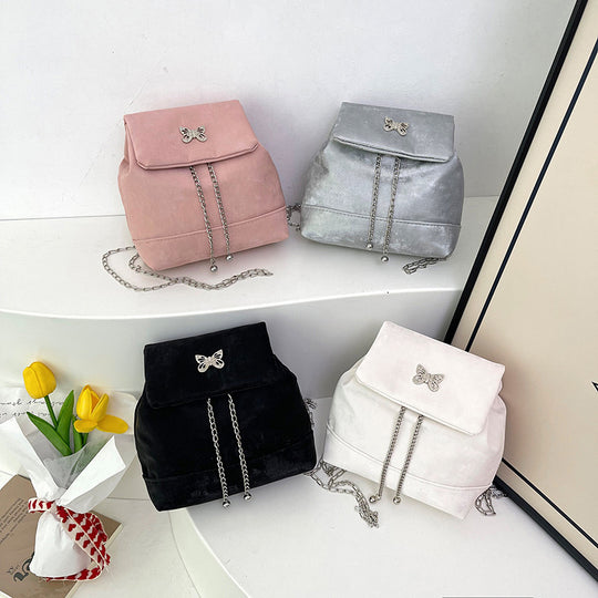 Damen stilvolle Rucksacktasche mit elegantem Kettendetail Nord Taschen
