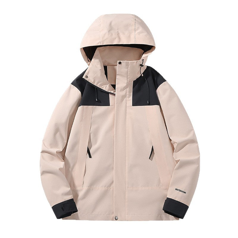 Herren Wetterfester Shell-Parka mit verstellbarer Kapuze und verdeckten Reißverschlüssen Nord Taschen