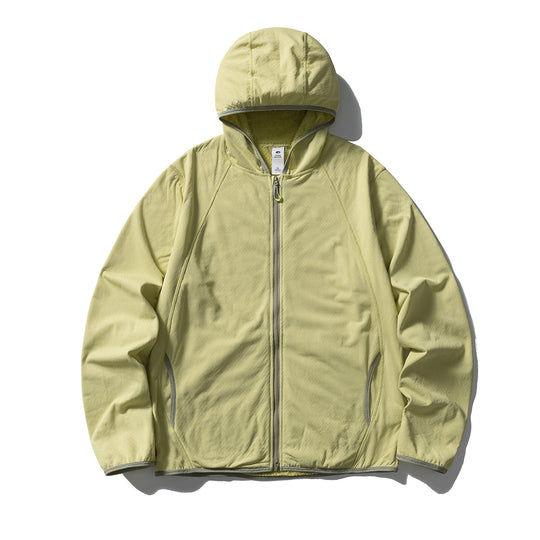 Unisex Leichte Kapuzen‑Fleecejacke mit Raglanärmeln und kontrastierter Kantenverarbeitung Nord Taschen